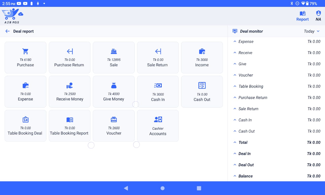 A2B POS Dashboard
